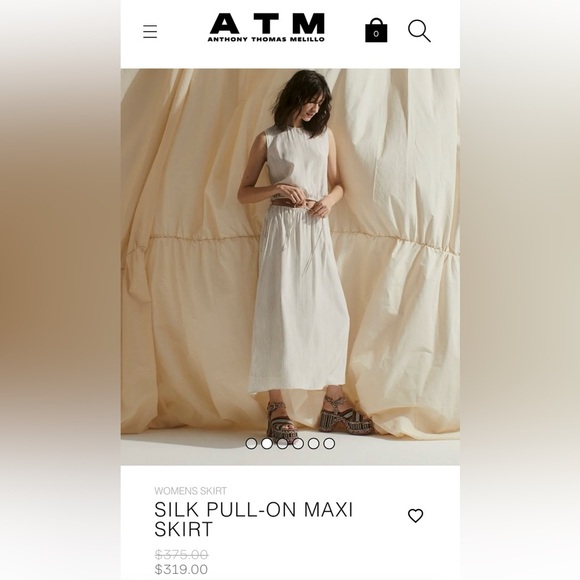 ATM
ANTHONY THOMAS MELILLO Silk pull on maxi skirt. - Picture 16 of 16